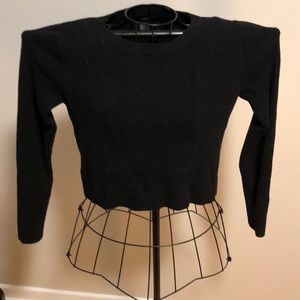3/$20 Black crop top Forever 21 knitted sweater